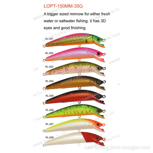 Fishing Lure, Fishing Tackle, Plastic Lure--Big Minnow (HRL013)